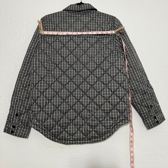 J. Crew Checkered Black and White Puffer Jacket - Picture 5 of 16